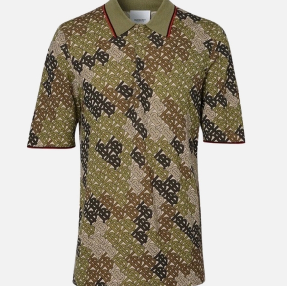 Burberry Other - Burberry Multicolor Monogram Polo — Olive, Brown, Black